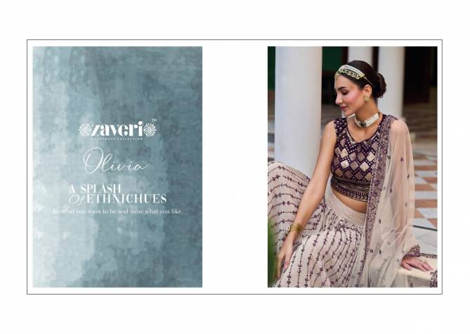 Zaveri Olivia Fancy Designer Wholesale Party Wear Lehenga Choli Catalog